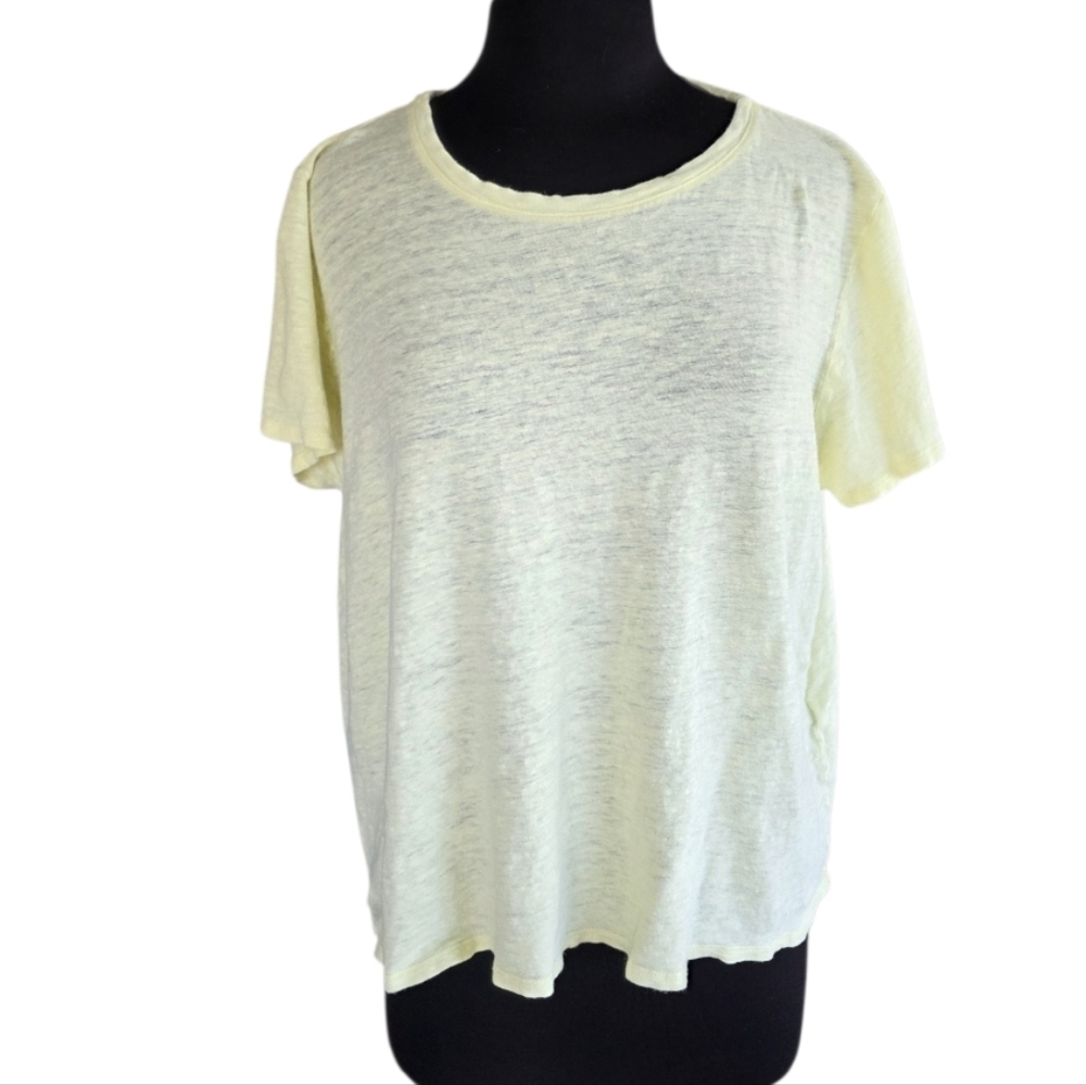 Eileen Fisher Linen Tee - Yellow